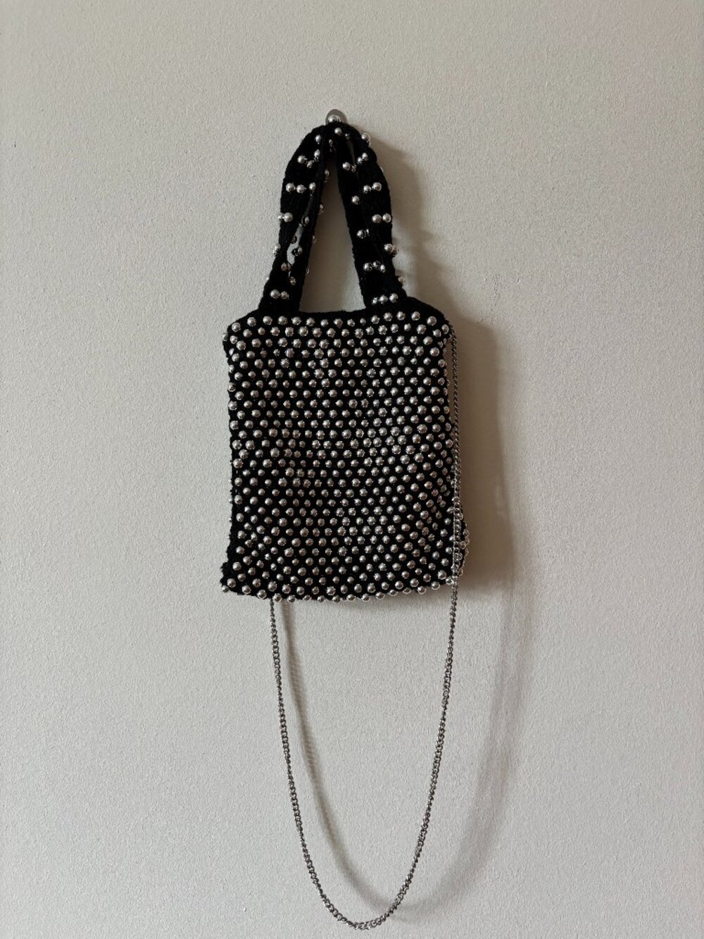 Zara Beaded Mini Crochet Tote Purse
